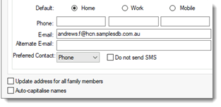 Example Alternate Email field